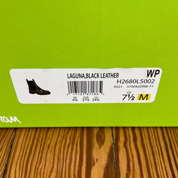 Sam Edelman Laguna Black Leather Weatherproof Chelsea Boot 7.5 - Picture 3 of 13